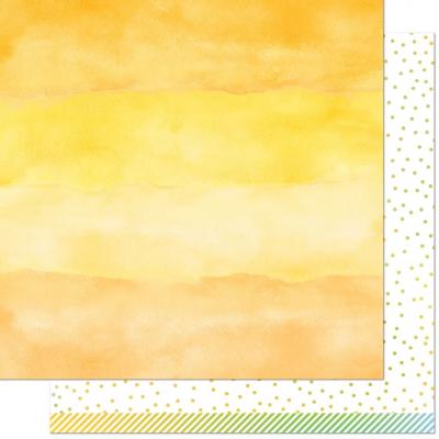 Lawn Fawn Watercolor Wishes Rainbow Designpapier - Cirtine